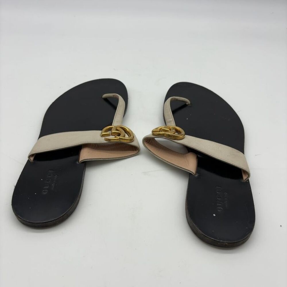 Gucci Black and Cream Sandals - Picture 5 of 5